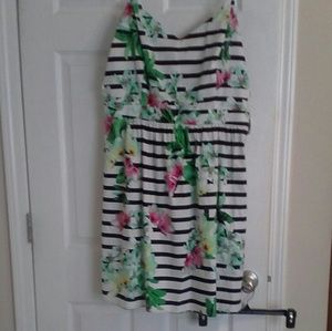 R and k size eighteen  pink and green striped